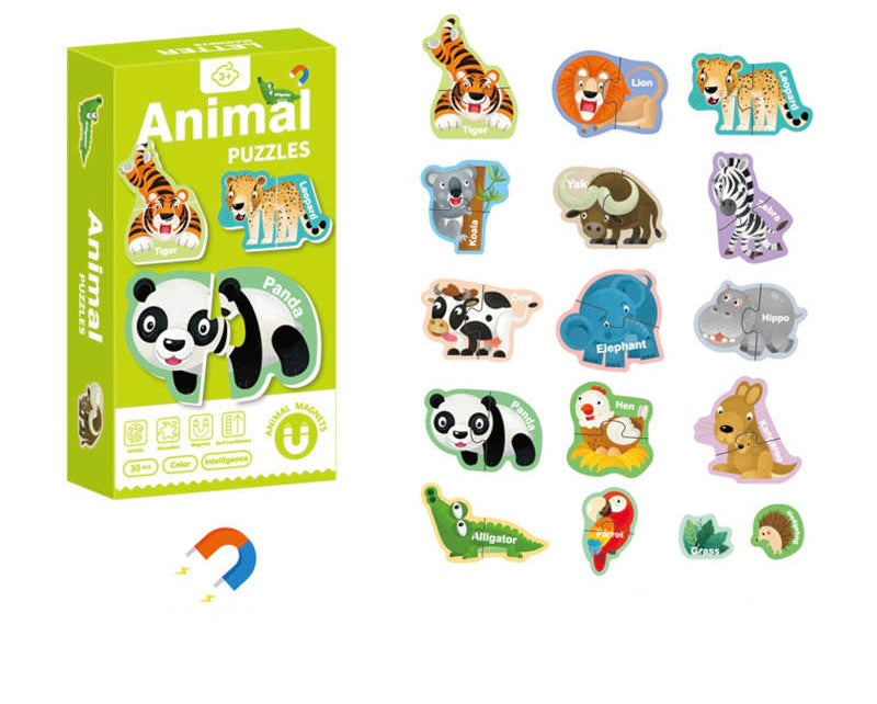 Animal Puzzle Magnets